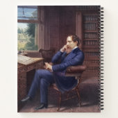 Charles Dickens in zijn boek (Achterkant)