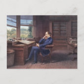 Charles Dickens in zijn boek Briefkaart (Voorkant)