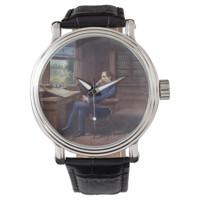 Charles Dickens in zijn boek Horloge (Voorkant)