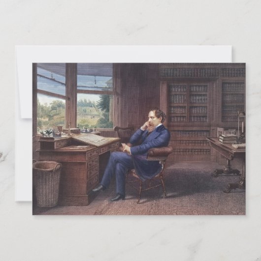 Charles Dickens in zijn boek Kaart (Voorkant)