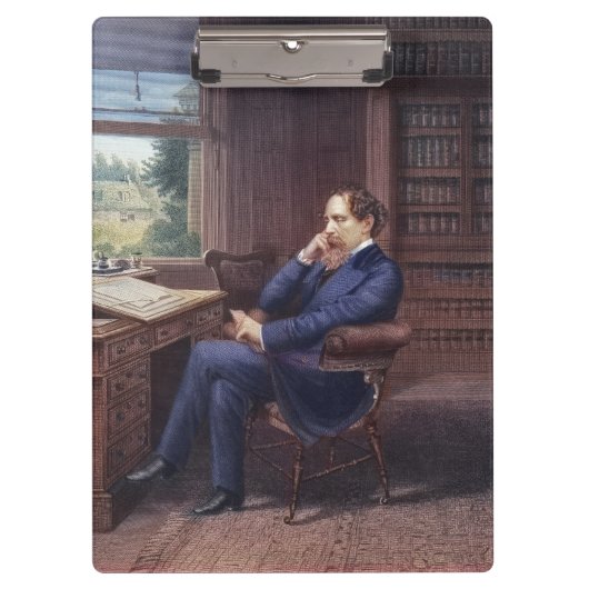 Charles Dickens in zijn boek Klembord (Voorkant)