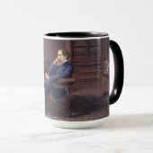 Charles Dickens in zijn boek Mok (Voorkant rechts)