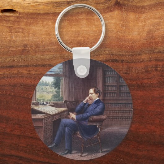 Charles Dickens in zijn boek Sleutelhanger (Voorkant)