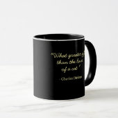 Charles Dickens' Kat Quote - Oranje Kat Mok (Voorkant rechts)
