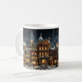 Charles Dickens Kerst Village Design Koffie Mu Koffiemok (Voorkant links)