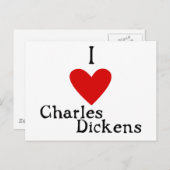Charles Dickens Love Briefkaart (Voorkant / Achterkant)