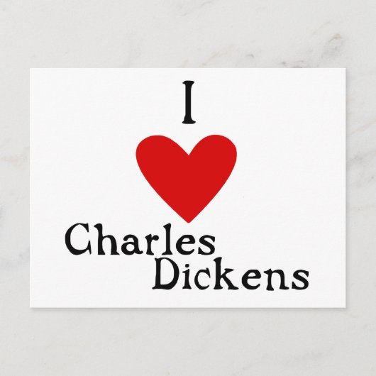 Charles Dickens Love Briefkaart (Voorkant)
