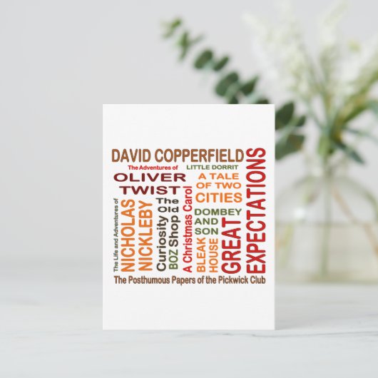 Charles Dickens Novels Briefkaart (Staand voorkant)