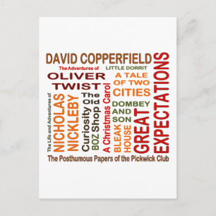Charles Dickens Novels Briefkaart