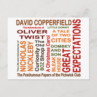 Charles Dickens Novels Briefkaart