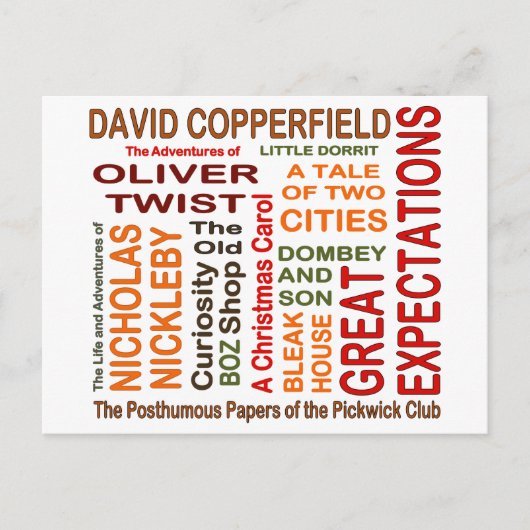 Charles Dickens Novels Briefkaart (Voorkant)