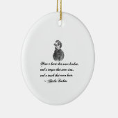 Charles Dickens Onze wederzijdse vriend citaat Keramisch Ornament (Rechts)