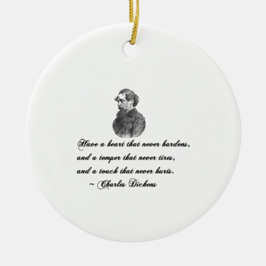 Charles Dickens Onze wederzijdse vriend citaat Keramisch Ornament (Voorkant)