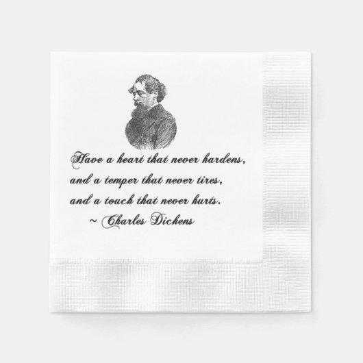 Charles Dickens Onze wederzijdse vriend citaat Servetten (Voorkant)