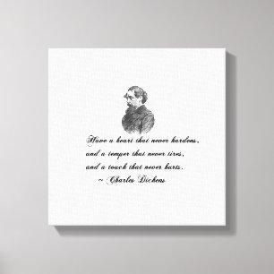 Charles Dickens Our Mutual Friend citaat Canvas Afdruk