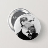 Charles Dickens Photo Ronde Button 5,7 Cm (Voorkant /achterkant)
