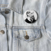 Charles Dickens Photo Ronde Button 5,7 Cm (In situ)