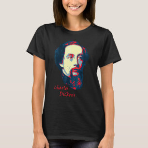 Charles Dickens Pop Kunst T-shirt