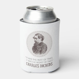 Charles Dickens Portrait en Quote Blikjeskoeler