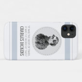 Charles Dickens Portrait en Quote Case-Mate iPhone Case (Achterkant (horizontaal))