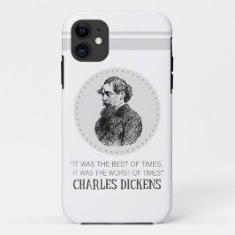 Charles Dickens Portrait en Quote Case-Mate iPhone Case