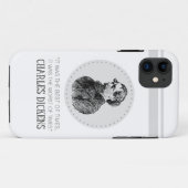 Charles Dickens Portrait en Quote Case-Mate iPhone Case (Achterkant (horizontaal))