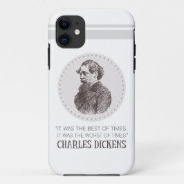 Charles Dickens Portrait en Quote Case-Mate iPhone Case