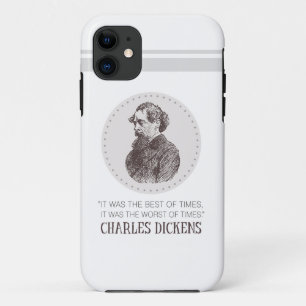 Charles Dickens Portrait en Quote Case-Mate iPhone Case