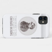 Charles Dickens Portrait en Quote Case-Mate iPhone Case (Achterkant (horizontaal))