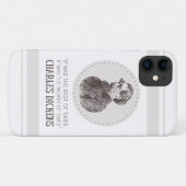 Charles Dickens Portrait en Quote Case-Mate iPhone Case (Achterkant (horizontaal))