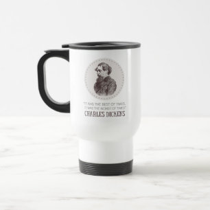 Charles Dickens Portrait en Quote Reisbeker