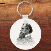 Charles Dickens Profiel Sleutelhanger (Voorkant)