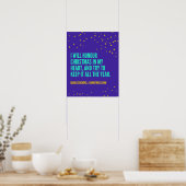 Charles Dickens Quote voor Kerstmis Poster (Keuken)