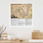 Charles Dickens Rochester/Chatham Map Poster (Keuken)