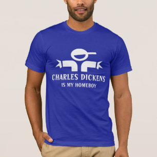 Charles Dickens t-shirt met grappig citaat