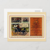  Charles Duryea wereld eerste auto Briefkaart (Voorkant / Achterkant)