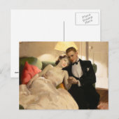 Charles Edward Chambers Romantisch paar Briefkaart (Voorkant / Achterkant)