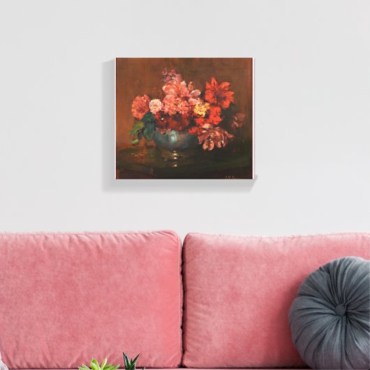  Charles Ethan Porter leeft nog steeds met Dahli Canvas Afdruk (Insitu (Woonkamer))