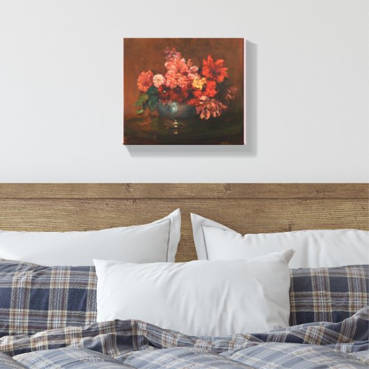  Charles Ethan Porter leeft nog steeds met Dahli Canvas Afdruk (Insitu (Slaapkamer))