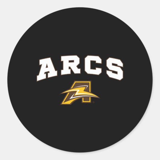 Charles F Brush High School Bogen Ronde Sticker (Voorkant)