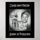 Charles Fletcher ~ Soldier of Production ~ Welder~ Poster (Voorkant)