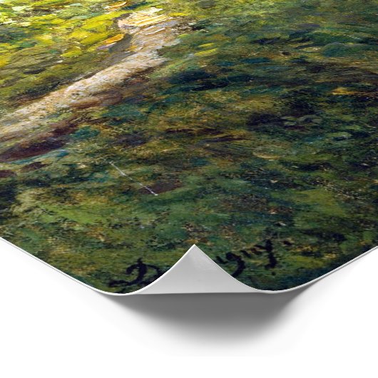 Charles-François Daubigny Landscape met een Sunlit Poster (Hoek)