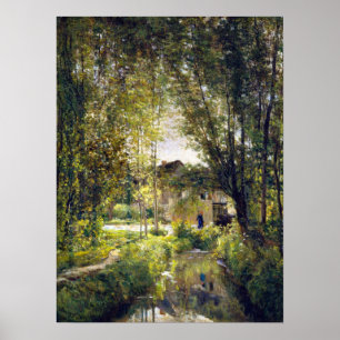 Charles-François Daubigny Landscape met een Sunlit Poster