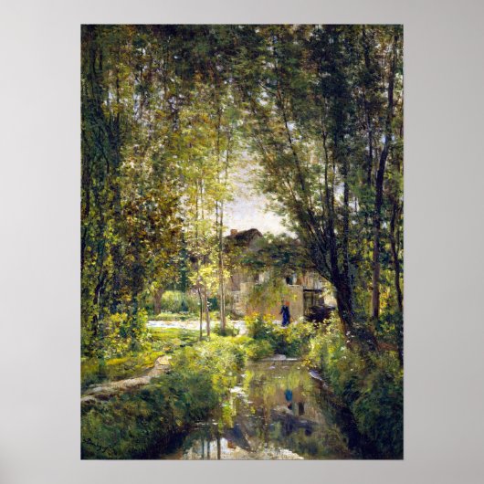 Charles-François Daubigny Landscape met een Sunlit Poster (Voorkant)