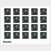 Charles-Francois du Perier Dumouriez Vierkante Sticker (Vel)