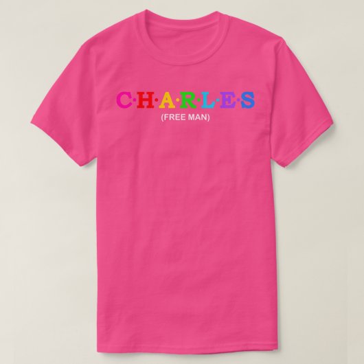 Charles Free Man T-shirt (Design voorkant)