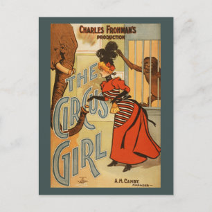Charles Frohman's productie, The Circus Girl 2 Briefkaart