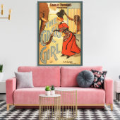 Charles Frohman's productie, The Circus Girl 2 Canvas Afdruk (Insitu (Woonkamer))
