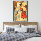 Charles Frohman's productie, The Circus Girl 2 Canvas Afdruk (Insitu (Slaapkamer))