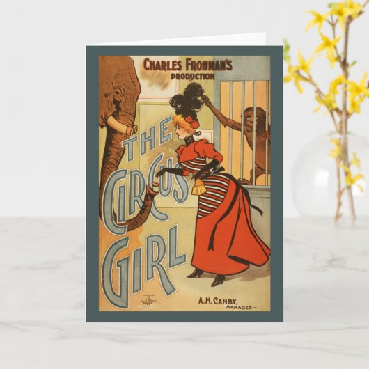 Charles Frohman's productie, The Circus Girl 2 Kaart (Gele Bloem)